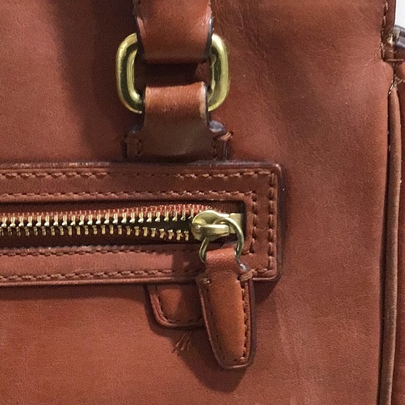 Coach Legacy Leather Tanner Crossbody Tote Handbag Cognac - Picture 15 of 16